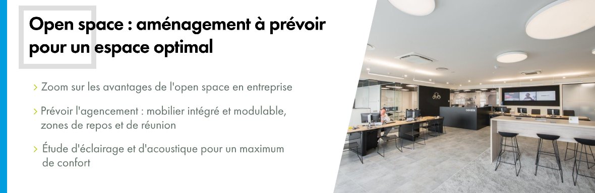 Open space aménagé de manière optimale