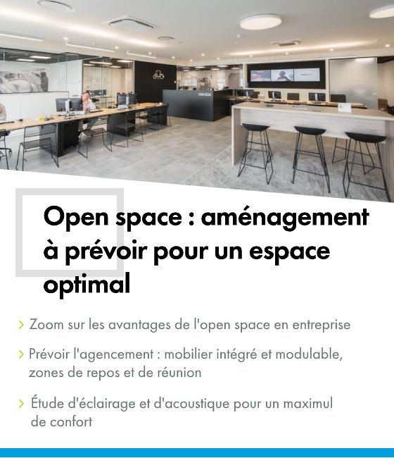 Open space aménagé de manière optimale